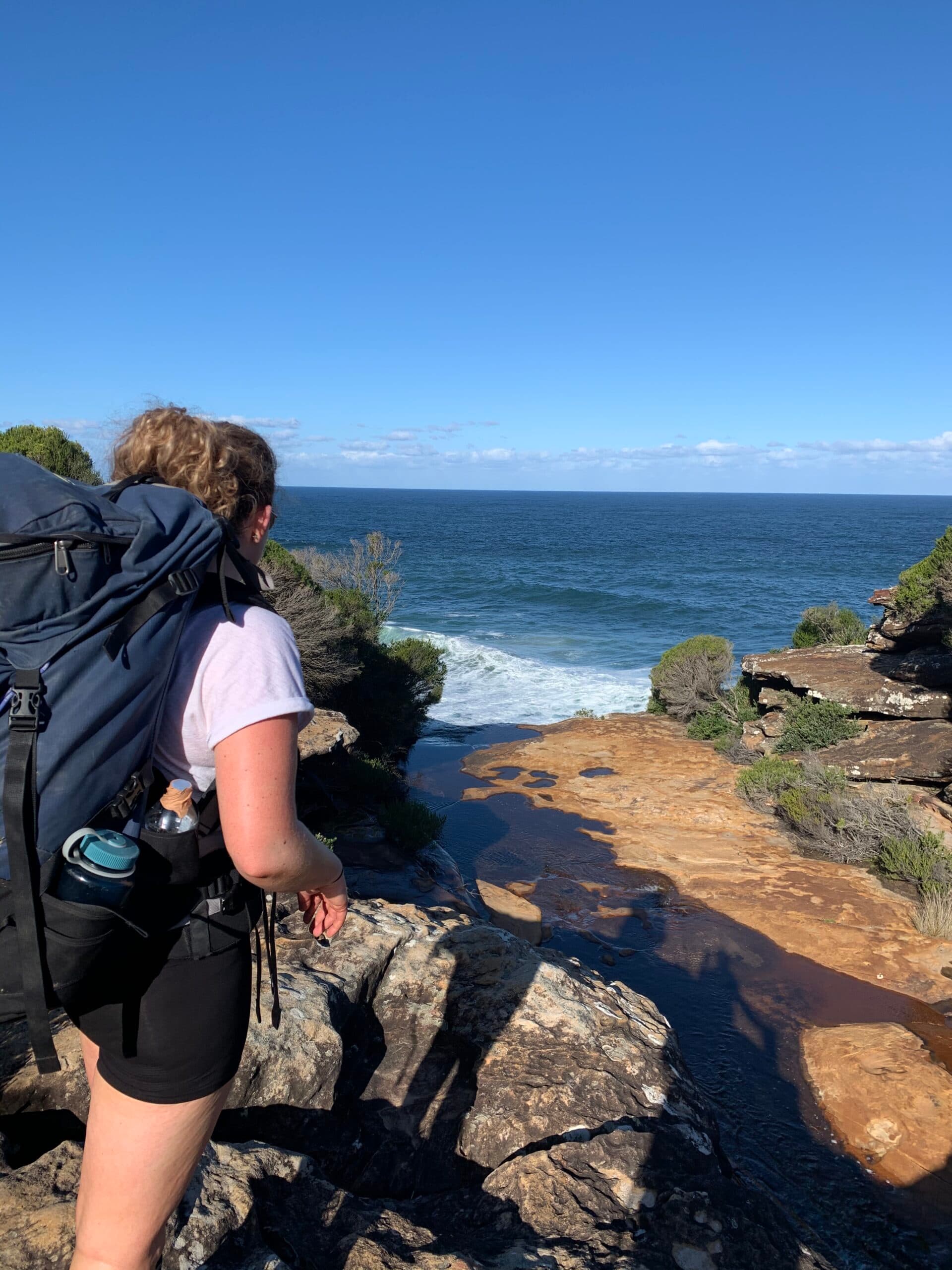 Beyond Horizons participant on a coastal hike